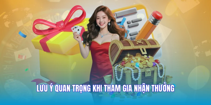 Lưu ý quan trọng khi tham gia nhận thưởng